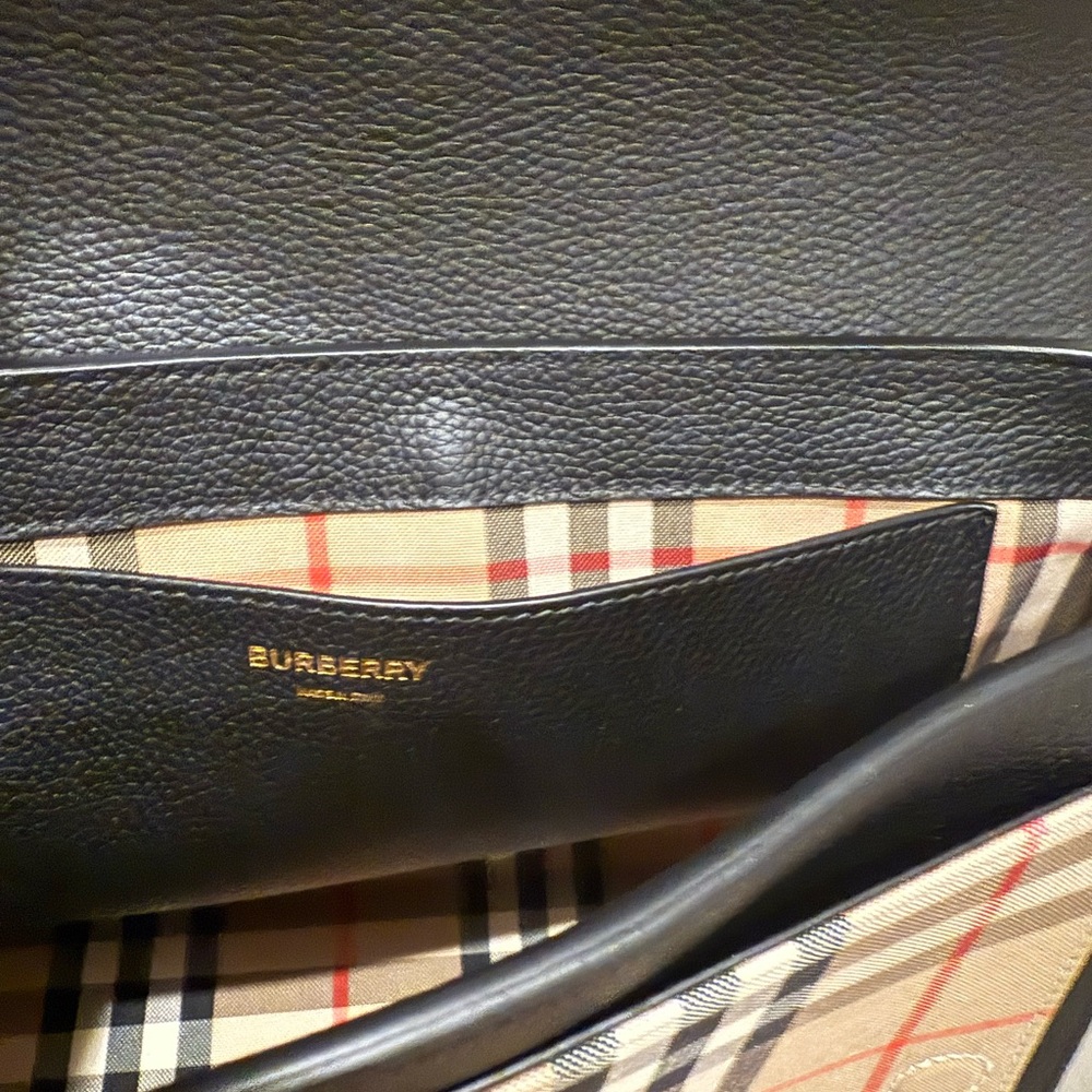 Burberry Black Crossbody Bag with Gold Accents - Picture 4 of 5